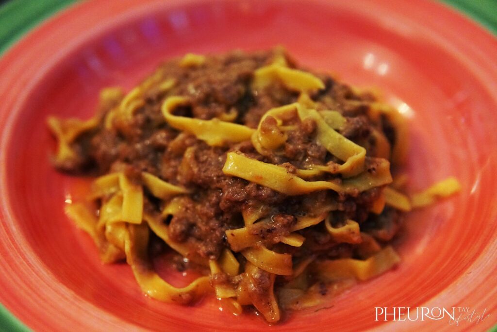 No Menu Tagliatele Beef Bolognese Ragu